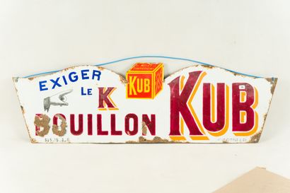 null KUB BOUILLON, Exiger le K.

Émaillerie Japy frères, daté 1911.

Rare plaque...