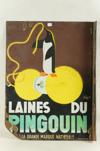 null PINGOUIN LAINES DU.

Signée Will LACROIX, vers 1930.

Émaillerie Alsacienne...