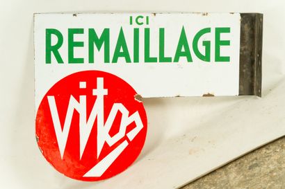 null VITOS Remaillage

Émaillerie Alsacienne Strasbourg, vers 1960.

Plaque émaillée...