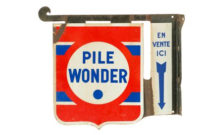 null WONDER PILE Batterie N°3.

Émaillerie Alsacienne Strasbourg, vers 1935.

Plaque...
