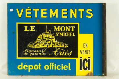 null LE MONT St. MICHEL, VÊTEMENTS.

Émaillerie Alsacienne Strasbourg, vers 1950.

Plaque...