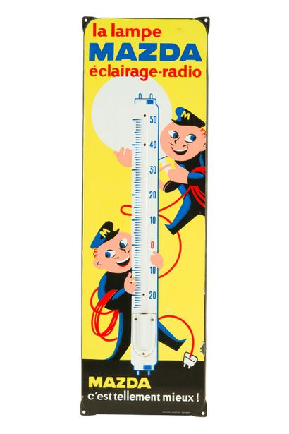 null MAZDA La lampe éclairage-radio.

Émaillerie Alsacienne Strasbourg, vers 1955.

Thermomètre...