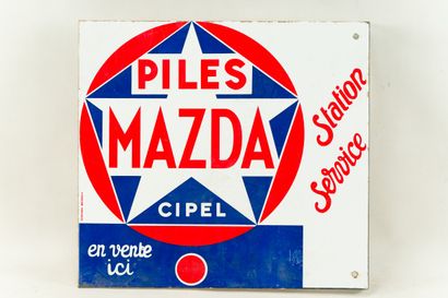 null MAZDA PILES Station-Service.

Émaillerie Vitracier, Neuhaus, vers 1960.

Plaque...