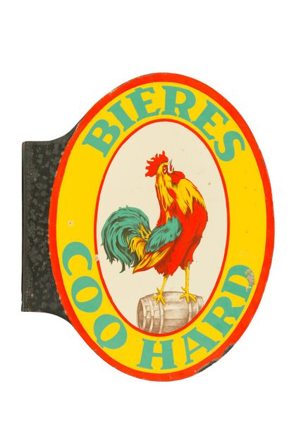 null COQ HARDI BIÈRES.

Émaillerie Alsacienne Strasbourg, Paris, vers 1935.

Plaque...