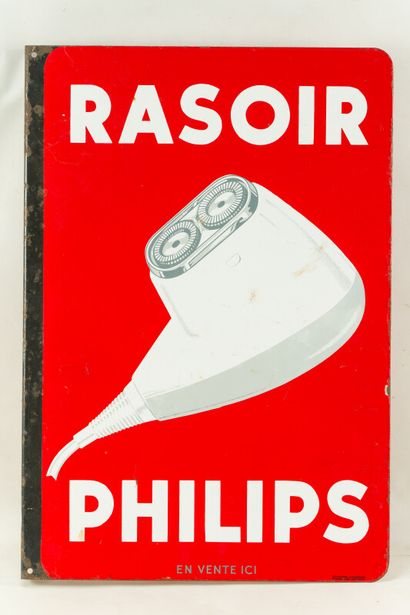 null PHILIPS RASOIR.

Émaillerie Alsacienne Strasbourg, vers 1960.

Plaque émaillée...
