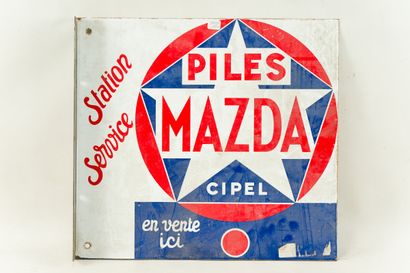 null MAZDA PILES Station-Service.

Émaillerie Vitracier, Neuhaus, vers 1960.

Plaque...