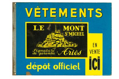 null LE MONT St. MICHEL, VÊTEMENTS.

Émaillerie Alsacienne Strasbourg, vers 1950.

Plaque...