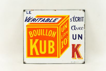 null KUB Le véritable s'écrit avec un K.

Sans mention d'émaillerie, daté 1912.

Rare...