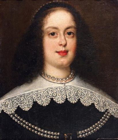 École florentine du XVIIe siècle,atelier de Justus SUSTERMANS Portrait de femme Toile....