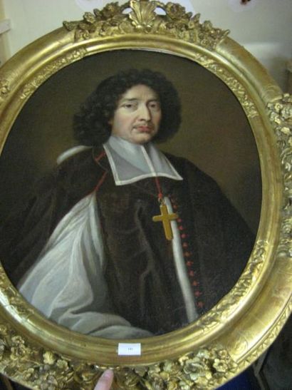 École française de la fin du XVIIe- début du XVIIIe siècle Portrait d'ecclésiastique...