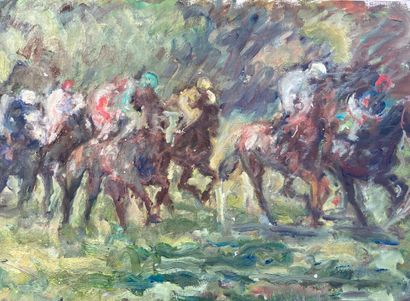 PIERRE GOGOIS (born in 1935)

Horse race

Oil...