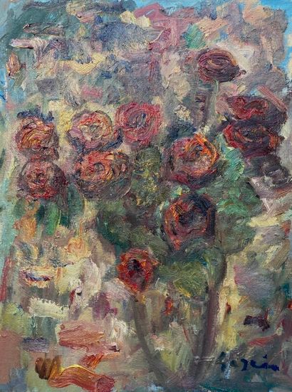 null PIERRE GOGOIS (born in 1935)

Bouquet of red roses

Oil on panel.

Signed lower...