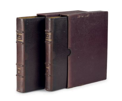 Michel de MONTAIGNE. Les Essais. Bordeaux, Pech et Cie, 1906-1909. 2 volumes in-4,...