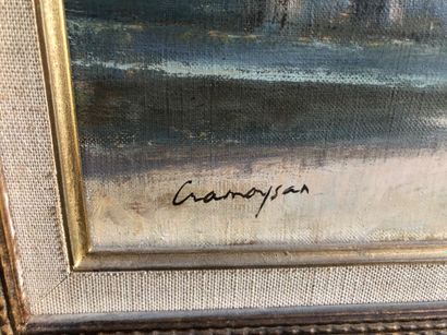 null Marcel CRAMOYSAN (1915-2007)

Rue animée d'une cariole

Huile sur toile signée...