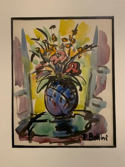 null EMMANUEL BELLINI (1904-1989)

Bunch of flowers

Two inks and watercolors.

Signed...