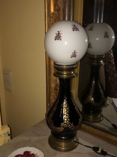null Paire de lampes à huile Napoléon III.

H. 56 cm