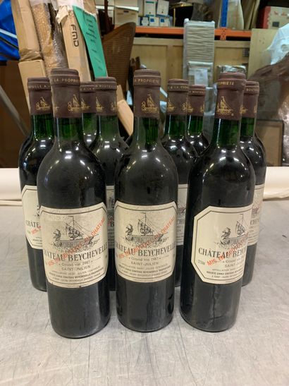 11 bouteilles Château BEYCHEVELLE, 4° cru...