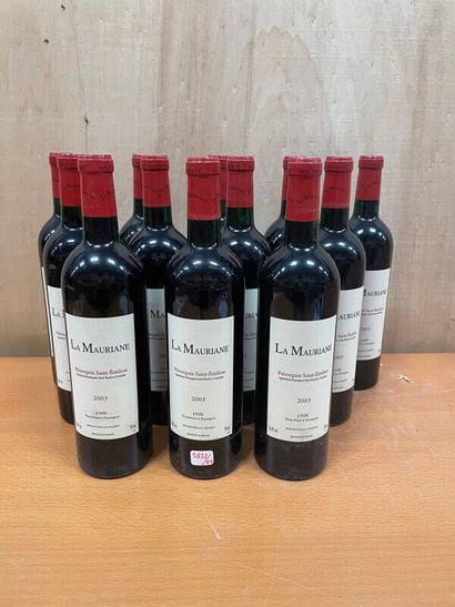 12 bouteilles , CH. LA MAURIANE, Puisseguin...