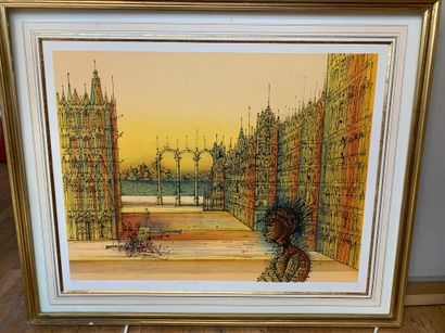 null Jean CARZOU (1907-2000)

The Guardian of the Palace, 1985

Lithograph.

Signed...