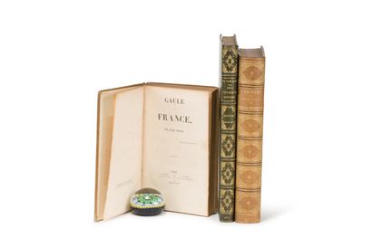 null Alexandre DUMAS. Gaul and France. Paris, Canel, Guyot, 1833. In-8, bradel paper-covered...
