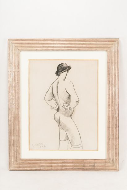 null Marcel GROMAIRE (1892-1971)

Homme nu de dos, 1922

Fusain.

Signé en bas à...