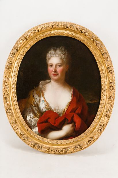 null Nicolas de LARGILLIERRE

(Paris 1656 - 1746)

Portrait de femme

Toile ovale...