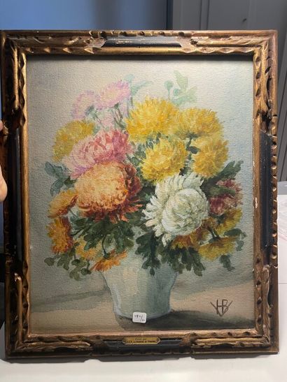 null French school of the XIXth PROBABLY HENRIETTE DUCHESSE

Chrysanthemums

Watercolor...