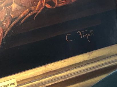 null Claude FINELI (1956)

Nature morte au homard

Huile sur toile

Signée en bas...