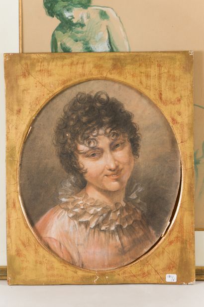 null Presumed portrait of Madame Mayer, copy of PRUDHON

Three pencils 

40 x 34...