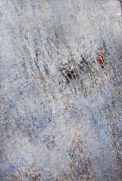 null Jacques GERMAIN (1915-2001)
Composition bleue et blanche
Huile sur toile, signée...