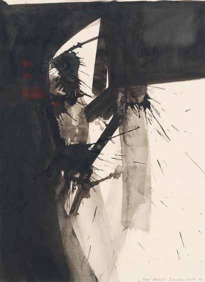 Antoni ROS BLASCO (né en 1950) Abstract compositions
Two inks.
Signed and dated 1982...