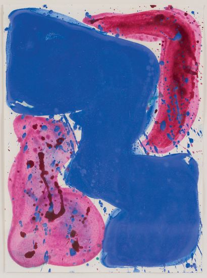 Sam FRANCIS (1923-1994) Composition, 1961
Acrylic on paper.
Signed and dated on the...