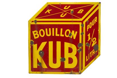 KUB Pour ½ litre.
Anonyme, E.A.S. datée 1924
Plaque...