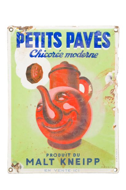 PETITS PAVÉS Chicorée moderne.
Signée M....