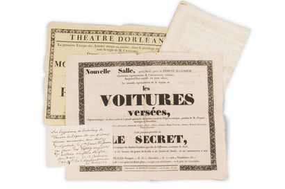 null THEATRE - OPERA-COMIQUE								
Billet manuscrit signé « Cameran » (s.l.) 3...