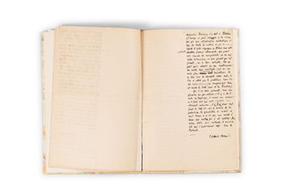 null HERRIOT Edouard (1872-1957) 								
M.A.S. (s.l.n.d.) 5 pp. in-folio, montées...