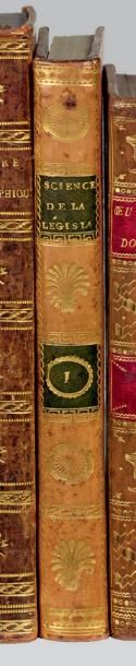 FILANGHIERI La Science de la législation. Paris, Dufart, an VII (1799). 7 volumes...