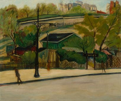 null Elisée MACLET (1881-1962)
Rue du Pré-Saint-Gervais
Huile sur toile.
Signée au...