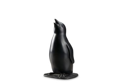 null David MESLY (1918-2004)
Pingouin
Epreuve en bronze à patine noire, signée et...