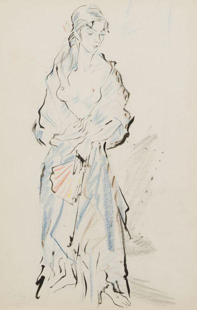 null LOT de 8 oeuvres de Nicolas STERNBERG (1901-c.1960)
- Homme à la tête de Sphinx,...