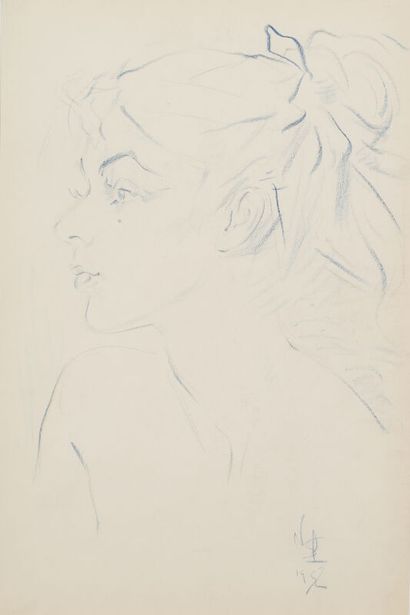 null LOT de 7 oeuvres de Nicolas STERNBERG (1901-c.1960) 
- Composition
Aquarelle.
Porte...