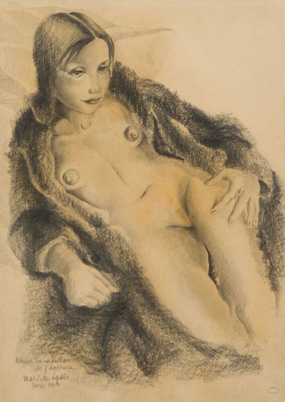 null Mariette LYDIS (1894-1970)
Le portrait de Louisette assise - Denise en manteau...
