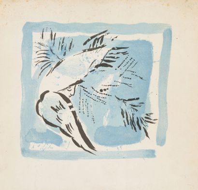 Marc CHAGALL (1887-1937)
L'ange sur fond...