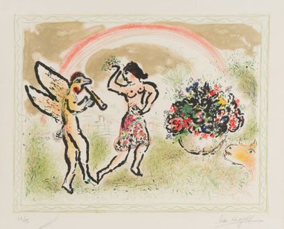 Marc CHAGALL (1887-1937)
Bacchante,1973.
Lithographie...