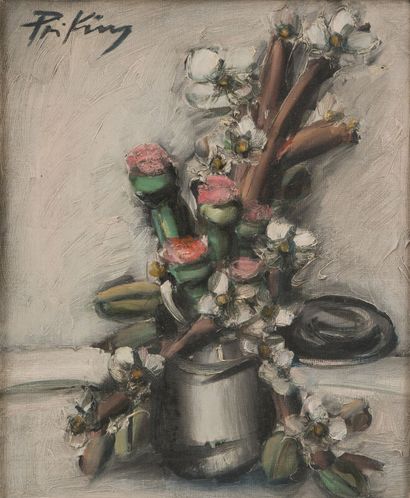 Franz PRIKING (1929-1979)
Vase de fleurs
Huile...