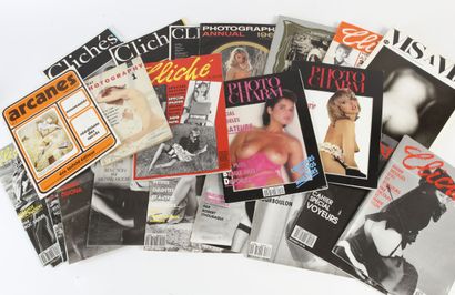 null Photography. Important set of more than twenty photographic magazines (erotica,...