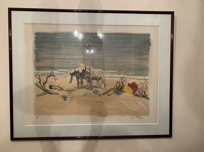 Yves BRAYER (1907-1990)
Paysage camarguais
Lithographie...