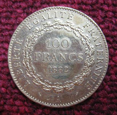 France 100 Francs or Génie 1882