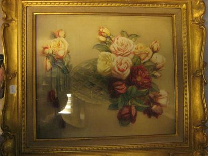 Isidore ROSENSTOCK (1880-1956) Vase de fleurs Aquarelle Signé en bas à droite 38...