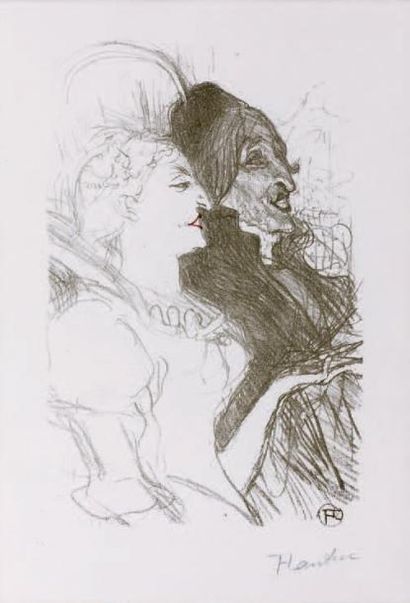 HENRI DE TOULOUSE-LAUTREC Carnaval, 1894 Lithographie, 26 x 17 cm, marges 38 x 28...